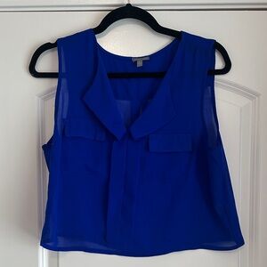 Charlotte Russe Royal Blue Sleeveless Blouse